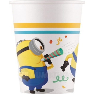 Papírové kelímky Minions Rise of Gru 200 ml (8 ks)