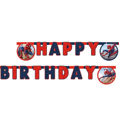 Banner Happy Birthday Spider-man Albi