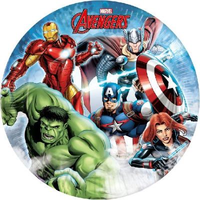 Talíře Avengers 8 ks