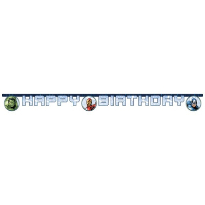 Banner Happy Birthday Avengers Albi