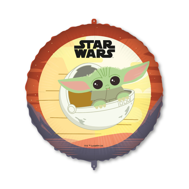 Balónek fóliový Star Wars kreslený Baby Yoda Albi