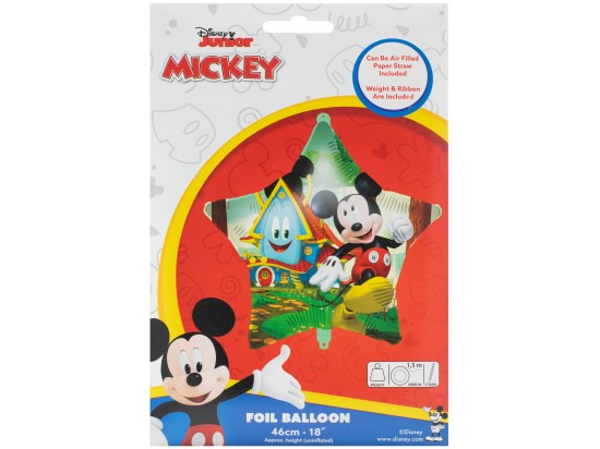 Balónek foliový hvězda Mickey Rock the House 46 cm