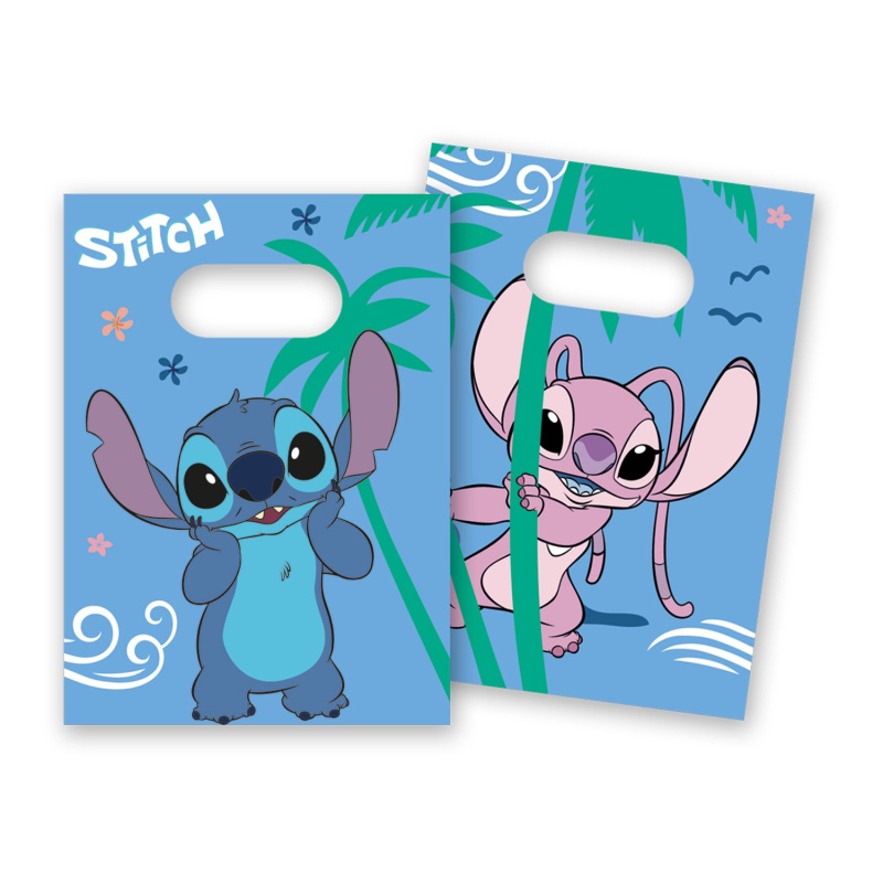 Papírové sáčky Stitch a Angel 4 ks