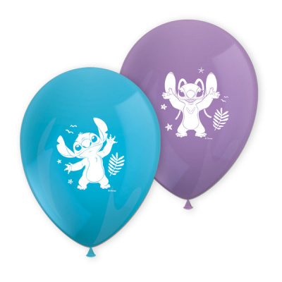 Balónky DISNEY Stitch & Angel – sada 8 ks