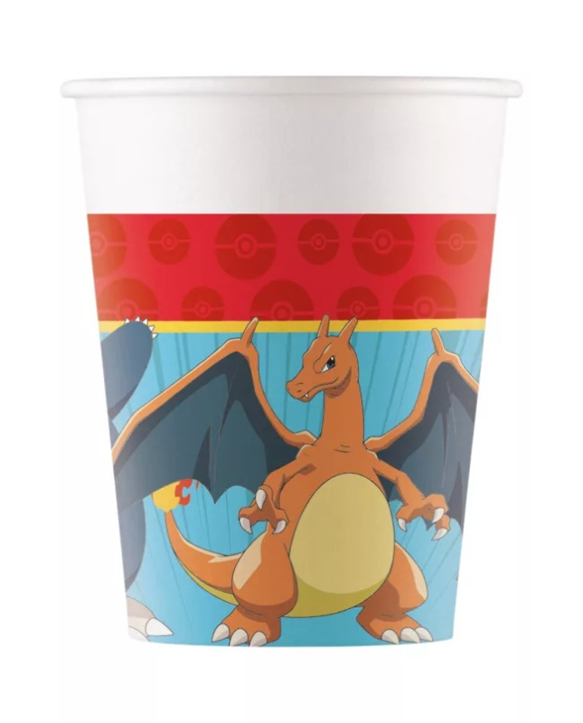 Pokemon párty papírové kelímky next generation 200 ml (12 ks)