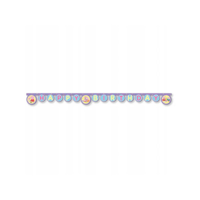 Banner Happy Birthday Prasátko Peppa s rodinou Albi