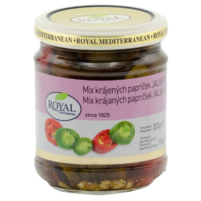 Royal Mix zelených a červených papriček jalapeno