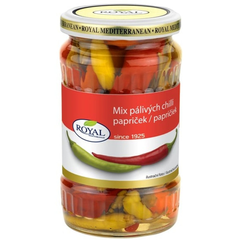 Royal mix pálivých chilli papriček 340g