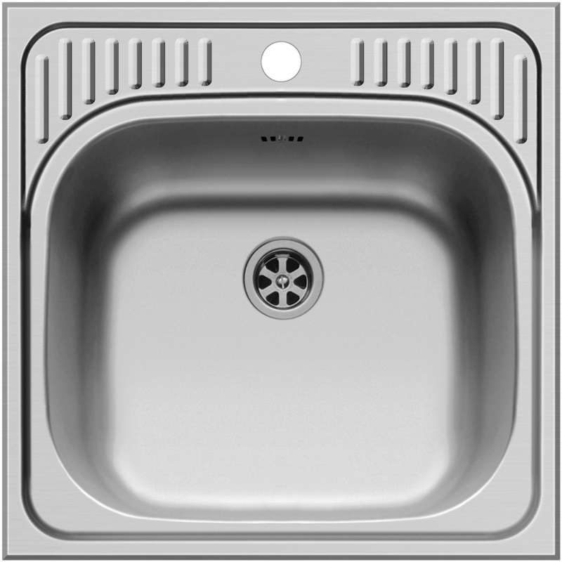 PYRAMIS Nerezový dřez ET34 1B hladký, 48 x 48 cm