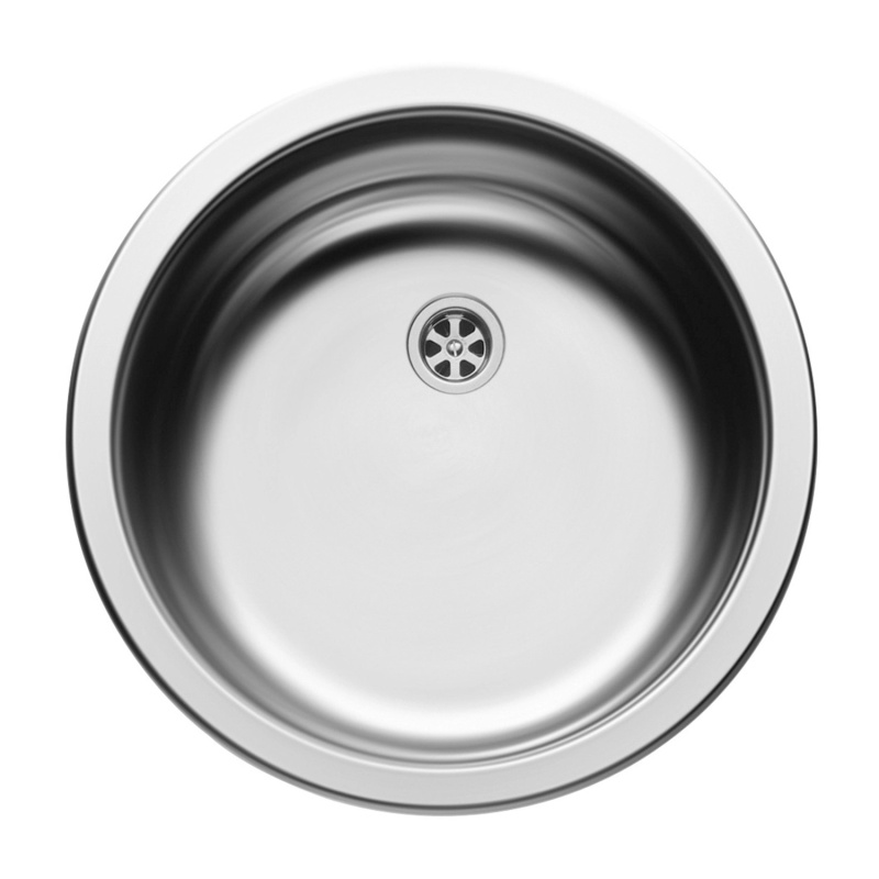 PYRAMIS Nerezový dřez CR 1B hladký, pr. 45 cm (60 mm)