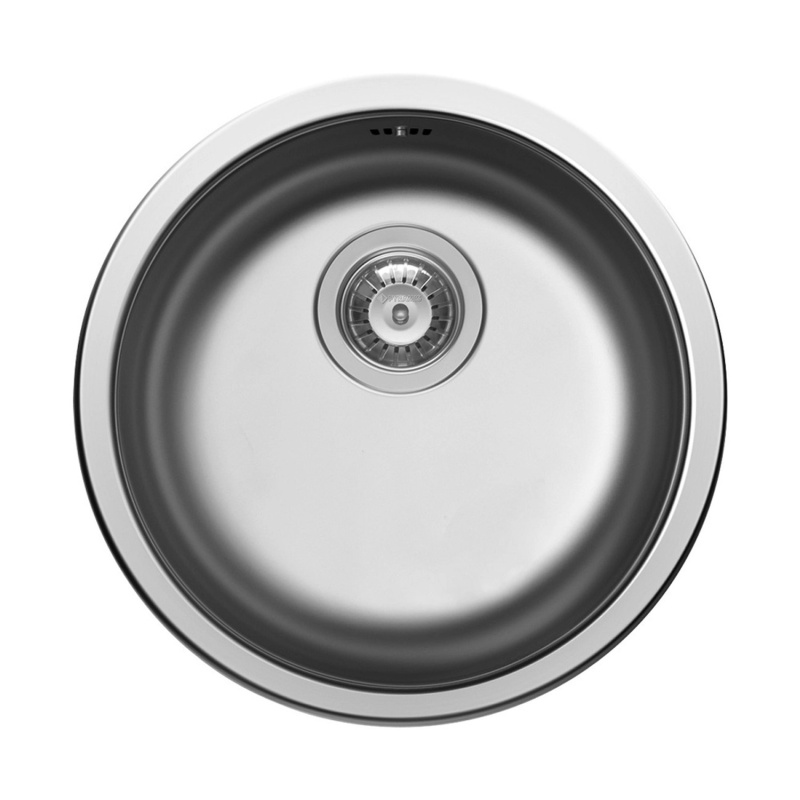 PYRAMIS Nerezový dřez CR 1B hladký, pr. 45 cm (92 mm)