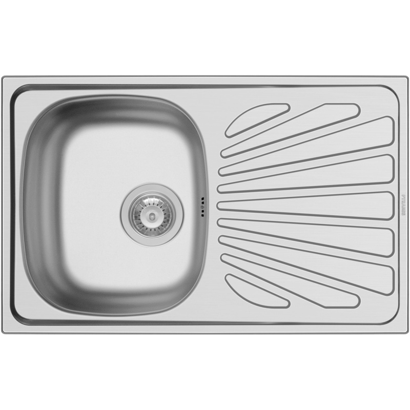 PYRAMIS Nerezový dřez CRETA 1B 1D MARGARITA hladký, 75,5 x 48 cm