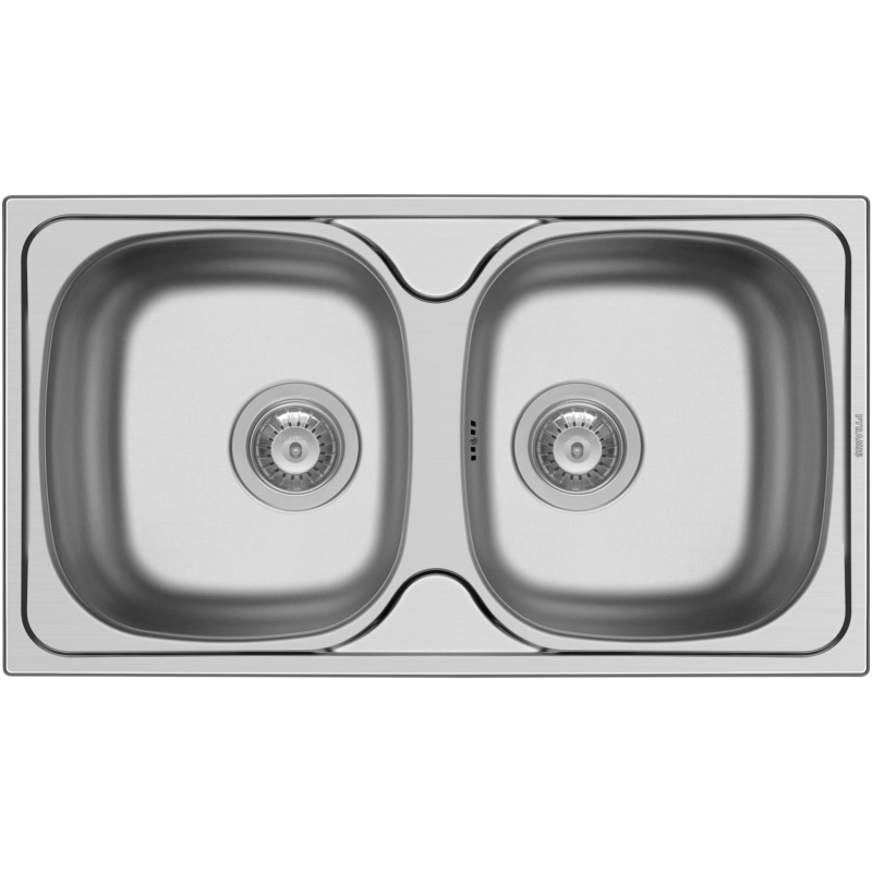 PYRAMIS Nerezový dřez E78 2B hladký, 78 x 43,5 cm (92 mm)