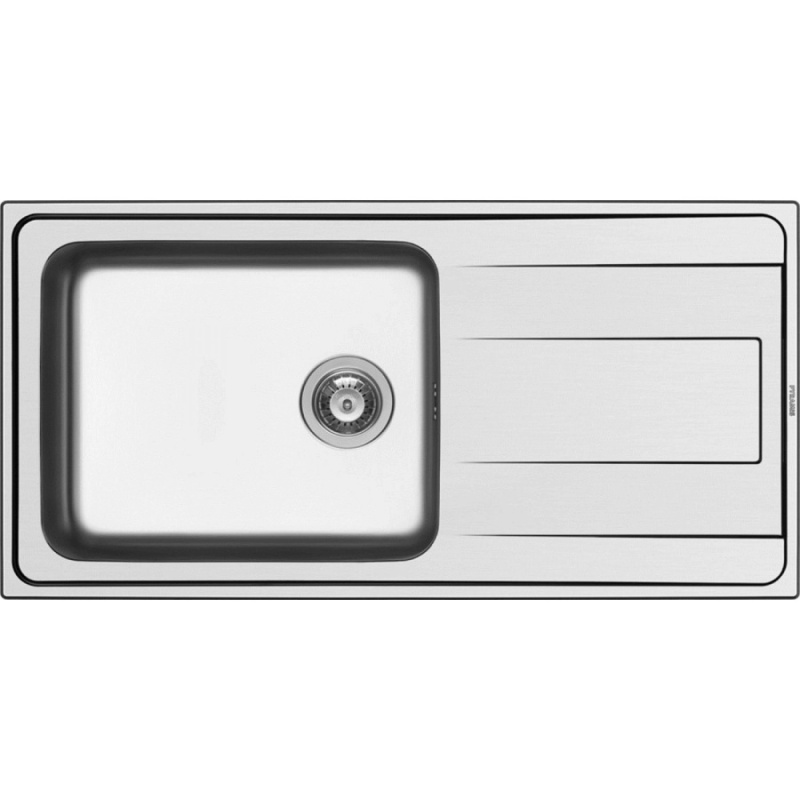 Pyramis Nerezový dřez s odkapávačem Alea Plus 1B 1D, 100 x 50 cm