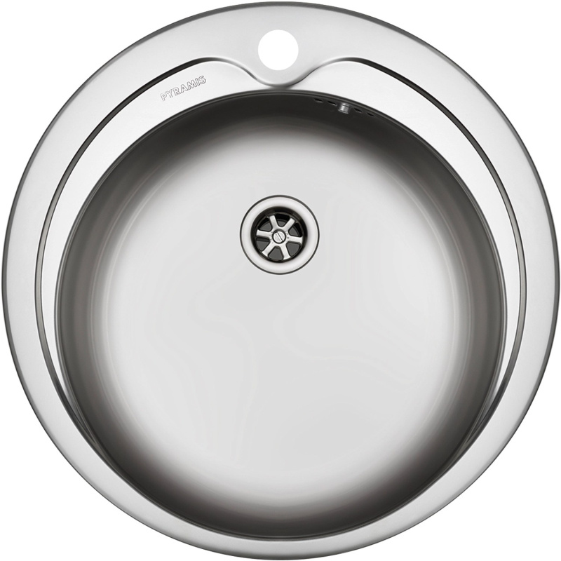 PYRAMIS Nerezový dřez KIBA 1B hladký, pr. 48,5 cm (60 mm)