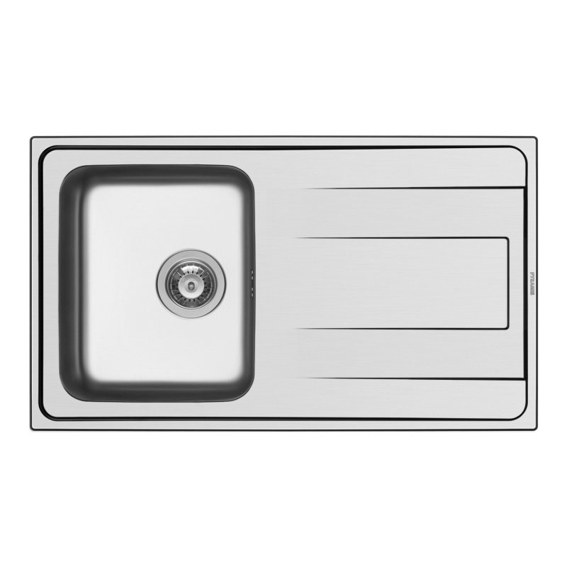 PYRAMIS Nerezový dřez ALEA 1B 1D hladký, 86 x 50 cm