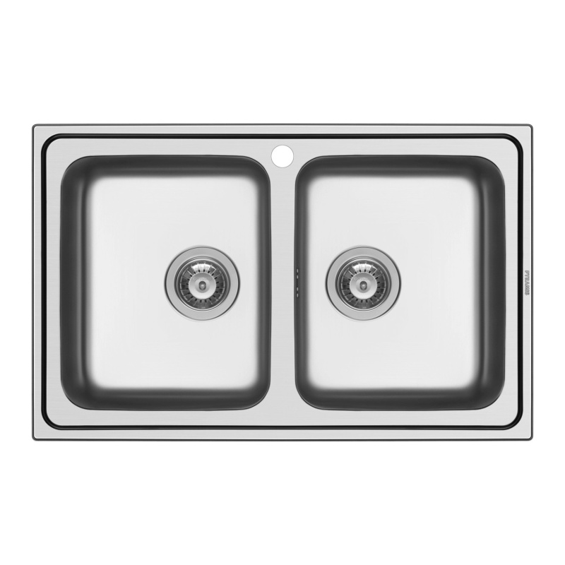 PYRAMIS Nerezový dřez ALEA 2B hladký, 79 x 50 cm