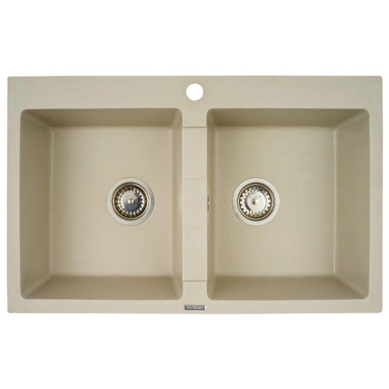 Pyramis Granitový dřez Sparta 2B, sand beige, 78 x 50 cm