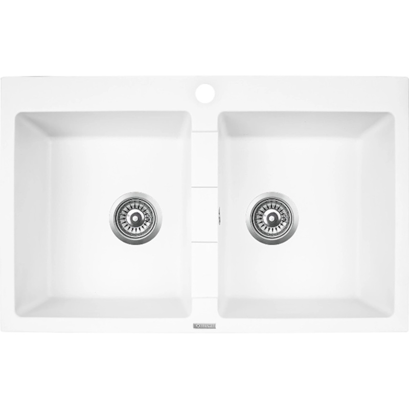 Pyramis Granitový dřez Sparta 2B, snow, 78 x 50 cm