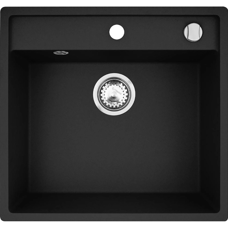 Dřez granitový Camea 500x530 Karbon