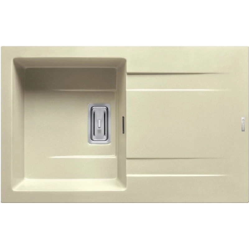 Pyramis Granitový dřez s odkapávačem Kartesio 1B 1D, beige, 79 x 50 cm