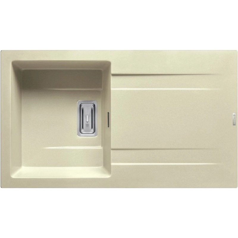 Pyramis Granitový dřez s odkapávačem Kartesio 1B 1D, beige, 86 x 50 cm