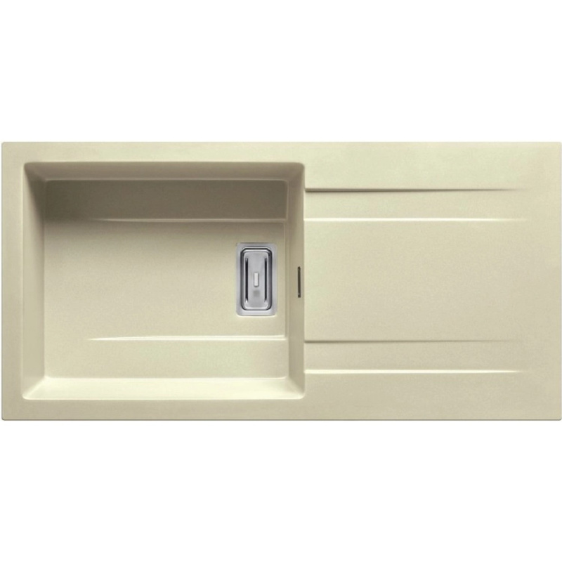 Pyramis Granitový dřez s odkapávačem Kartesio 1B 1D Plus, beige, 100 x 50 cm