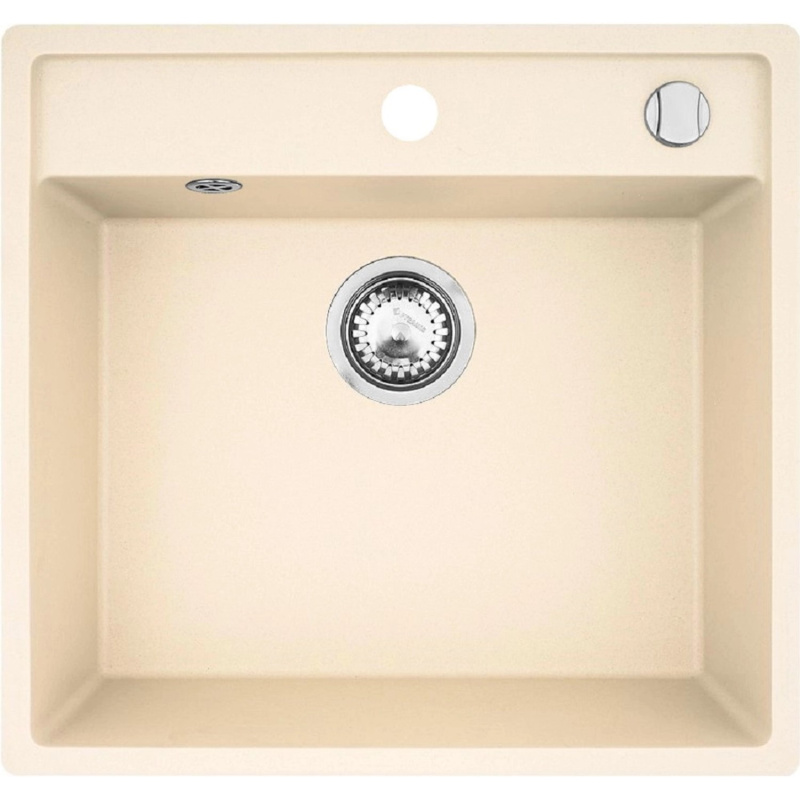 Pyramis Granitový dřez Camea 1B, vanilla, 50 x 53 cm
