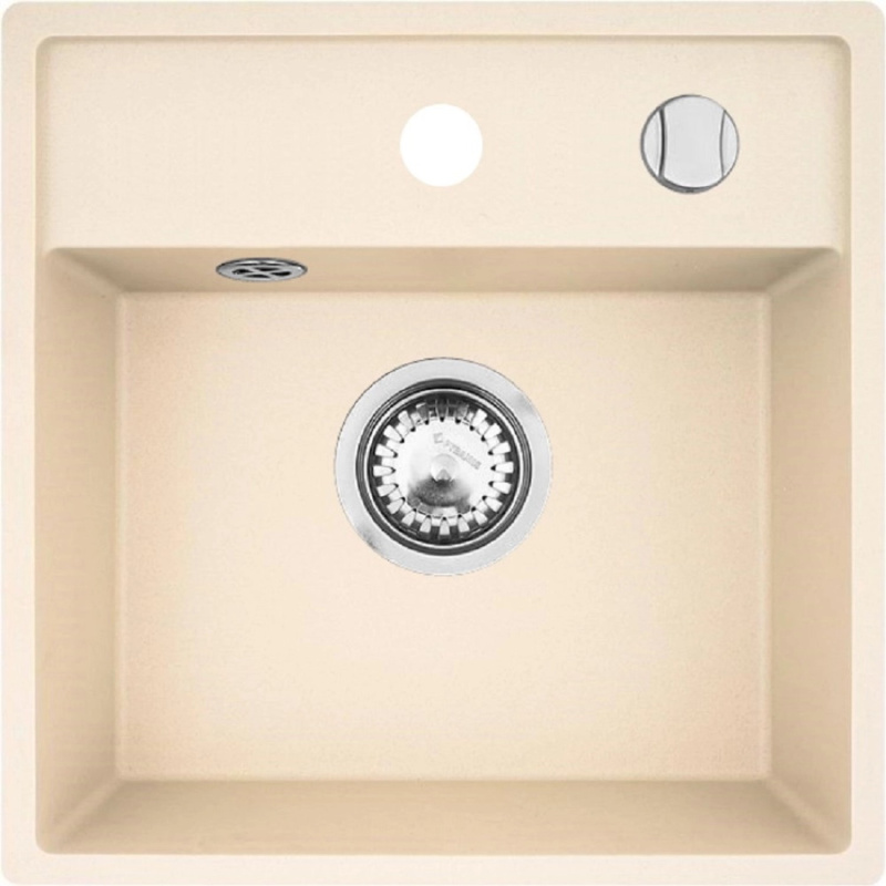 Pyramis Granitový dřez Camea Mini 1B, vanilla, 40 x 40 cm