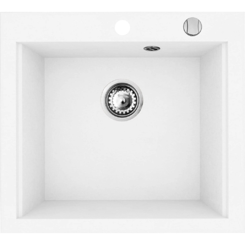 Pyramis Granitový dřez Siros 1B, snow, 57 x 51,5 cm