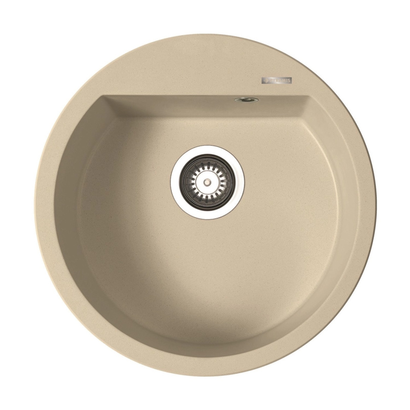 Pyramis Granitový dřez Alazia 1B, ivory, pr. 51 cm