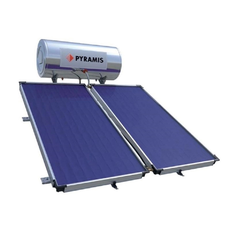 Pyramis Solární ohřívač vody 200 l, 2 x 1,5 m2