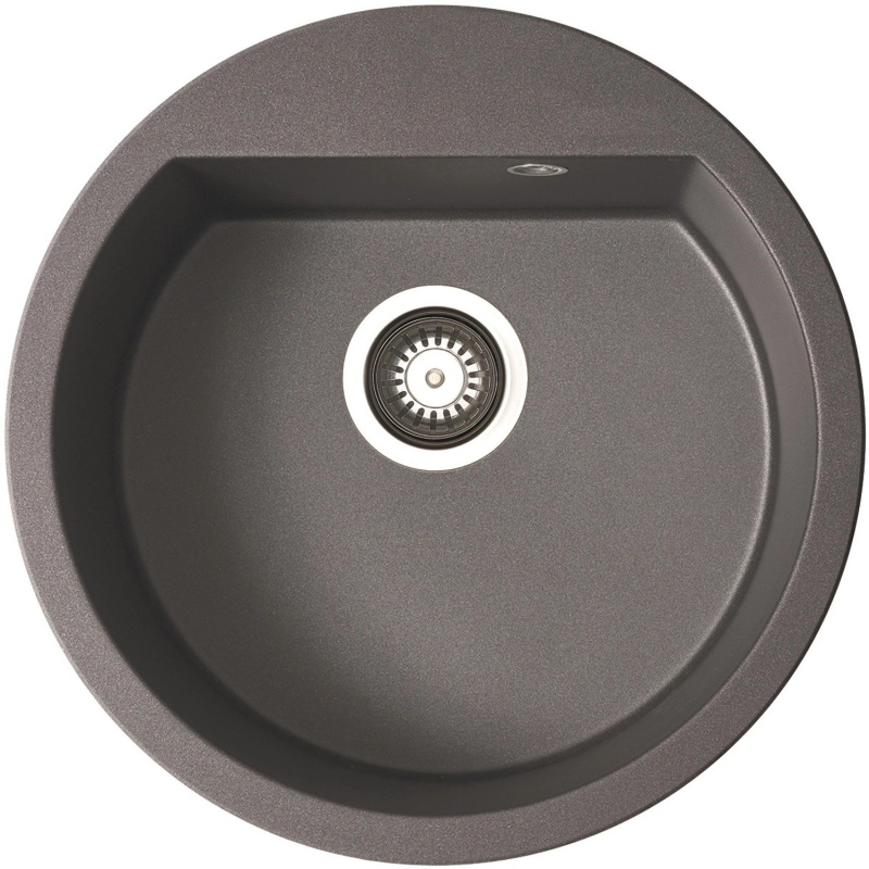 Pyramis Granitový dřez Alazia 1B, iron grey, pr. 51 cm