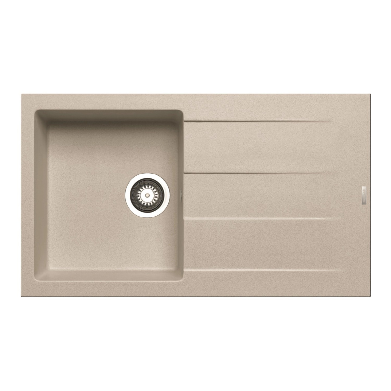 Pyramis Granitový dřez s odkapávačem Athlos 1B 1D, beige, 86 x 50 cm