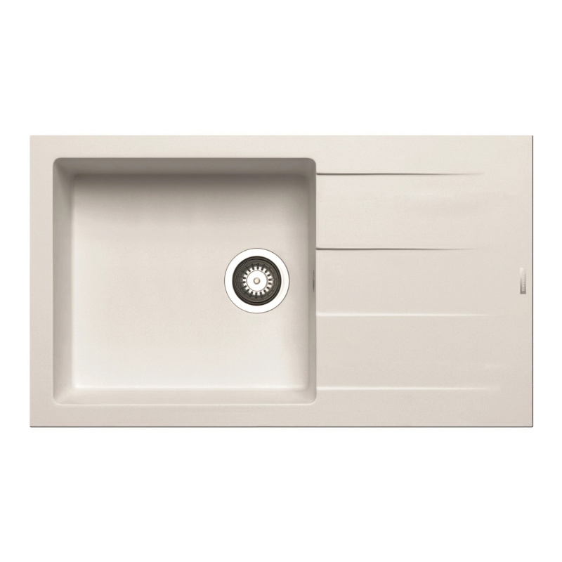 Pyramis Granitový dřez s odkapávačem Athlos 1B 1D Plus, snow, 86 x 50 cm