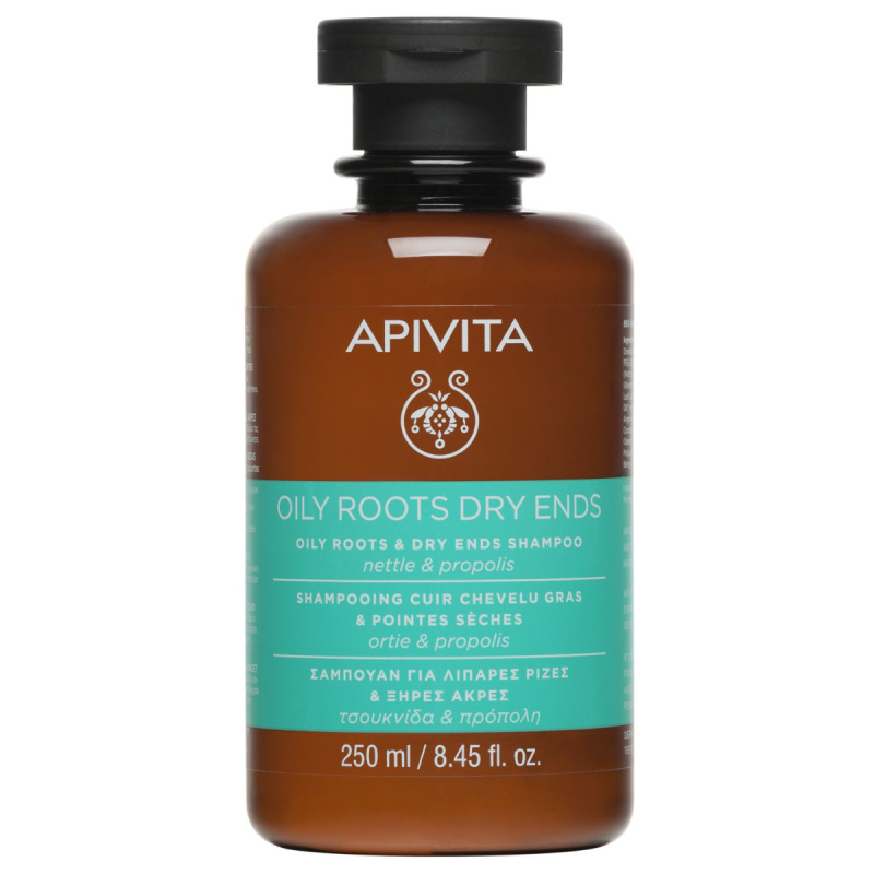 Apivita Oily Roots & Dry Ends Shampoo šampon pro mastnou vlasovou pokožku a suché konečky 250 ml