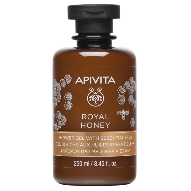 Apivita Royal Honey Creamy Shower Gel hydratační sprchový gel s esenciálními oleji 250 ml