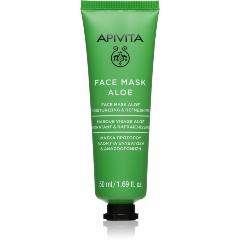 Apivita Face Mask Aloe osvěžující maska pro rozjasnění a hydrataci 50 ml