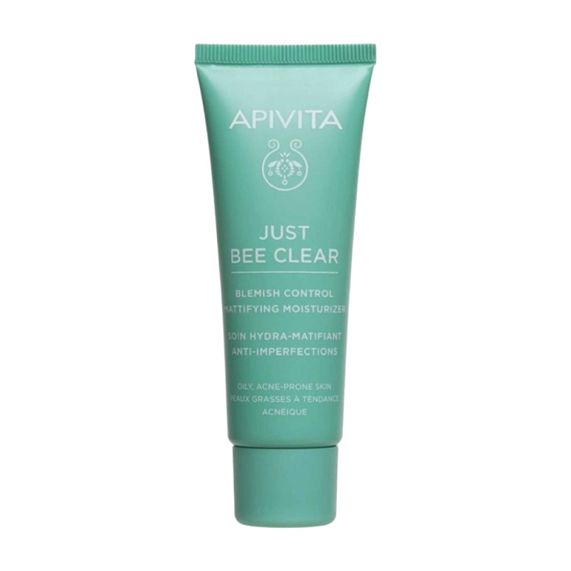 Apivita Just Bee Clear Blemish Control Moisturizer hydratační krém na obličej s niacinamidem 40 ml