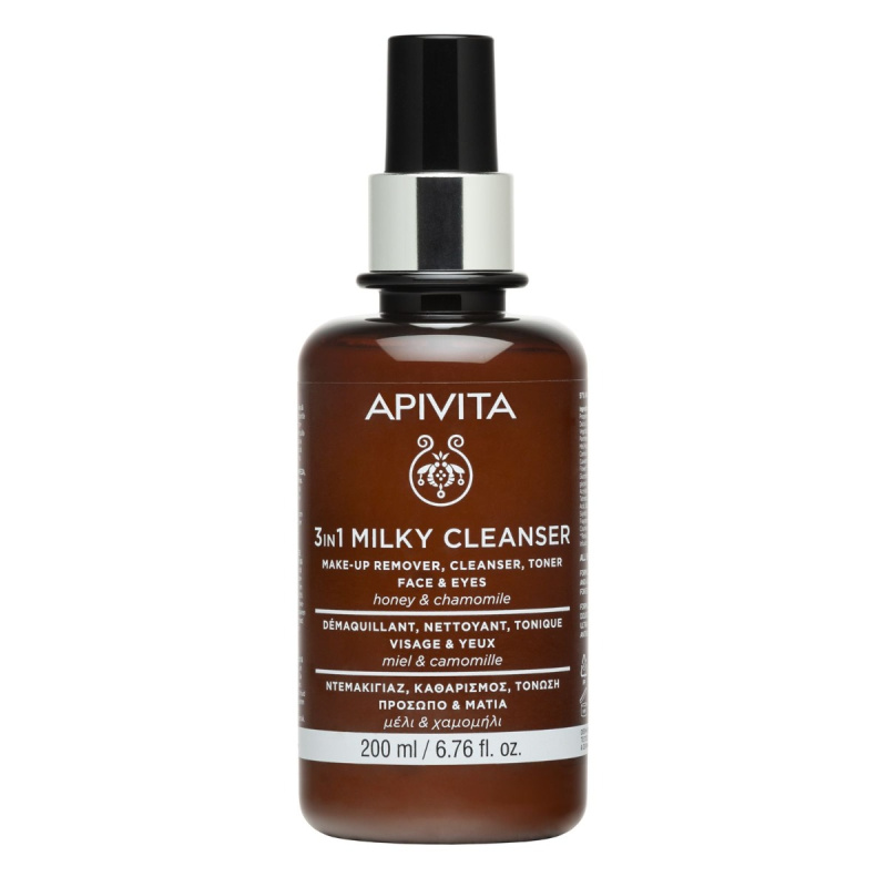 APIVITA Cleansing Milk 3in1 Face&Eyes čisticí mléko 200 ml