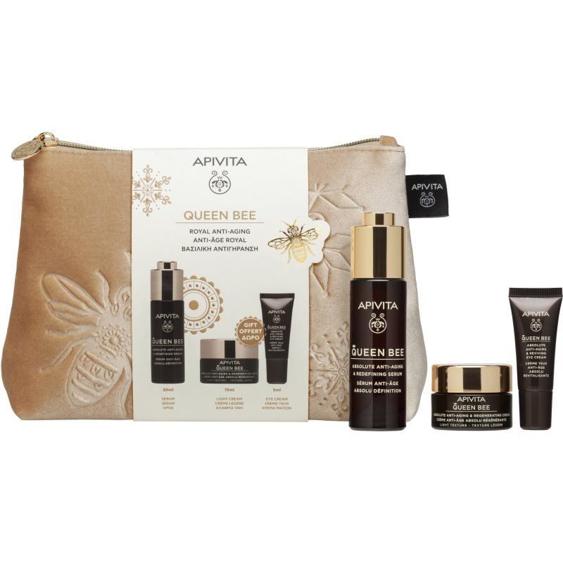 Apivita Queen Bee Gift Pouch dárková sada proti vráskám