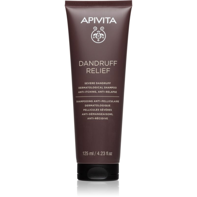 Apivita Dandruff Relief Severe Dandruff Dermatological Shampoo šampon proti lupům a svědění 125 ml
