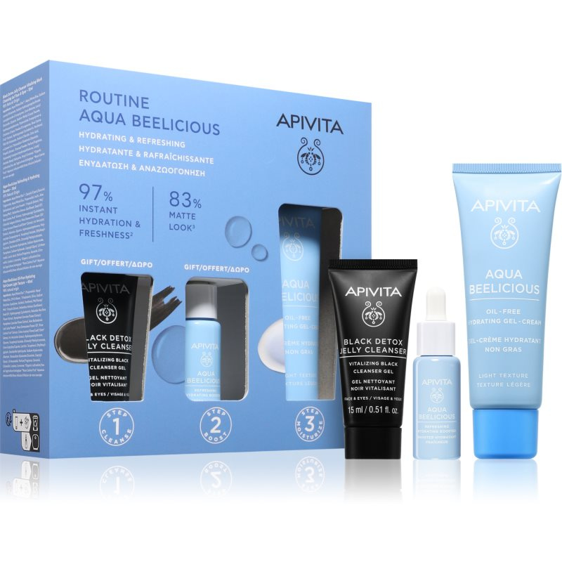 Apivita Aqua Beelicious Hydrating & Refreshing Routine Set sada pro intenzivní hydrataci pleti