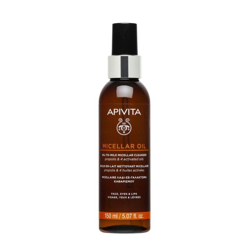Apivita Cleansing Micellar Oil čisticí a odličovací olej 150 ml