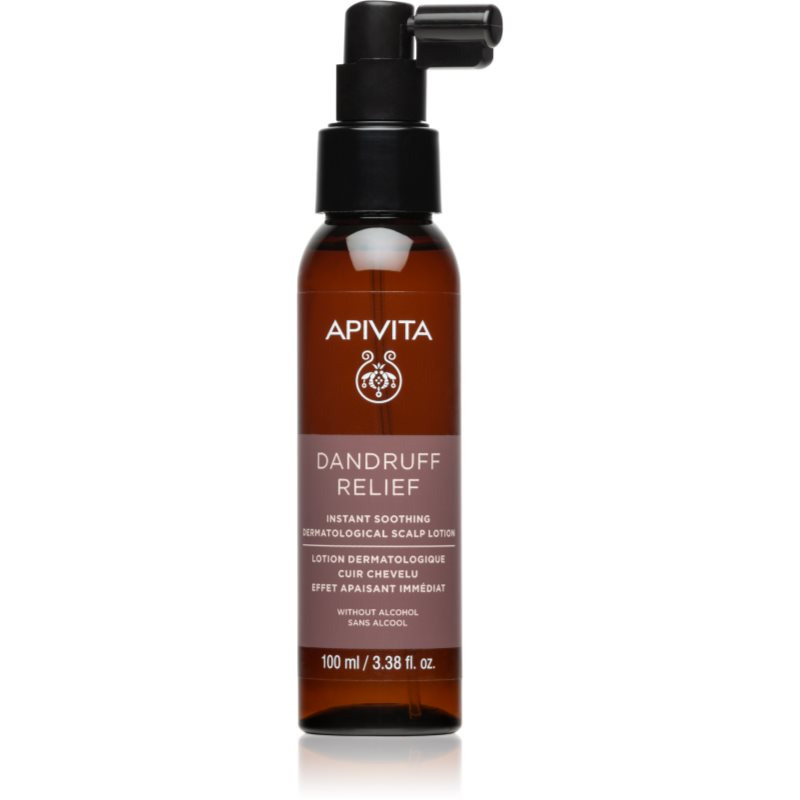 Apivita Dandruff Relief Instant Soothing Dermatological Scalp Lorion zklidňující sprej proti podráždení a svědění vlasové pokožky 100 ml