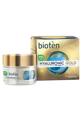 BIOTEN Hyaluronic GOLD krém proti vráskám denní s OF10, 50ml