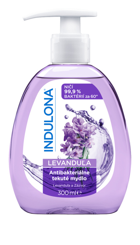 Indulona Antibakteriální tekuté mýdlo- Levandule, 300ml