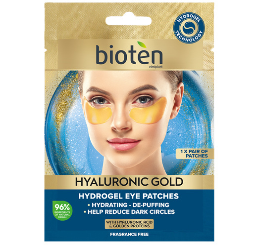 BIOTEN Hyaluronic GOLD Zlaté hydrogelové polštářky pod oči, 35g