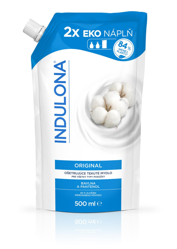 Náplň do tekutého mýdla Indulona - originál, 500 ml