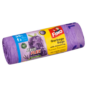 Fino Zeus Flex Aromatic - zatahovací pytle na odpadky - 35 l, 12 ks, 32 mikronů